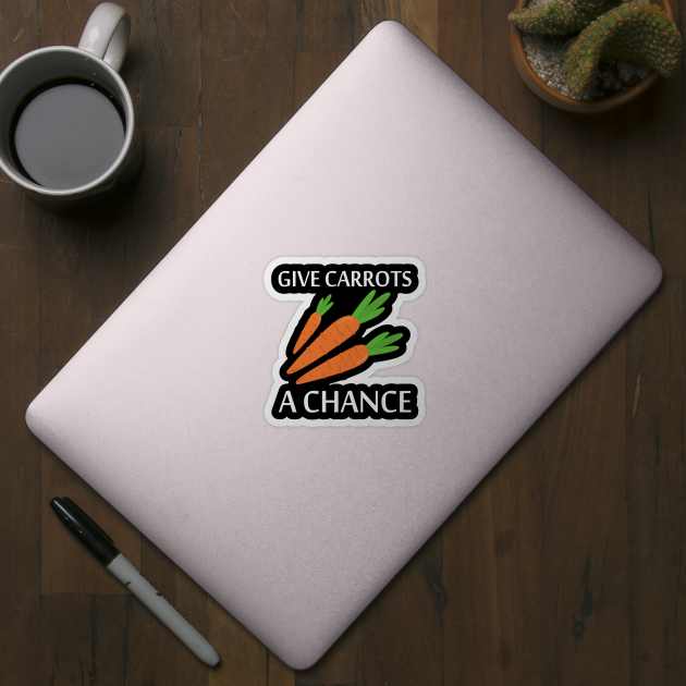 Give Carrots A Chance Earth Day by MFK_Clothes